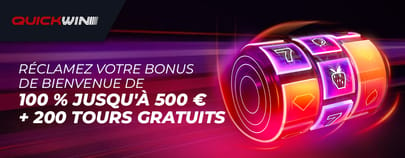 Bonus de bienvenue Quickwin casino