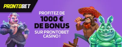 Bonus de bienvenue Prontobet Casino