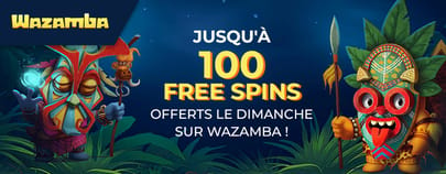 Bonus de 100 free spins sur Wazamba