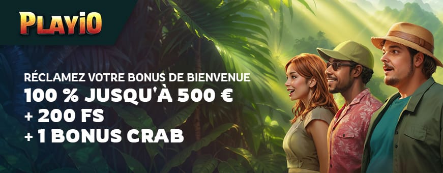 Le bonus bienveinue playio casino