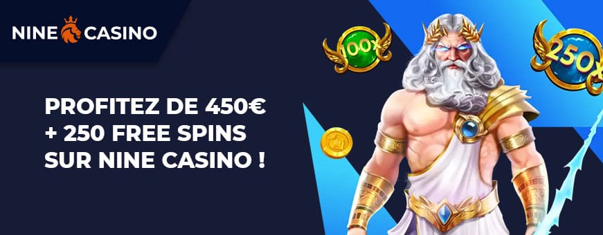 Le bonus bienvenue nine casino