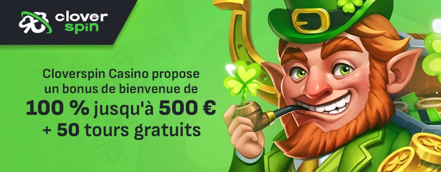 Le bonus de bienvenue de cloverspin casino