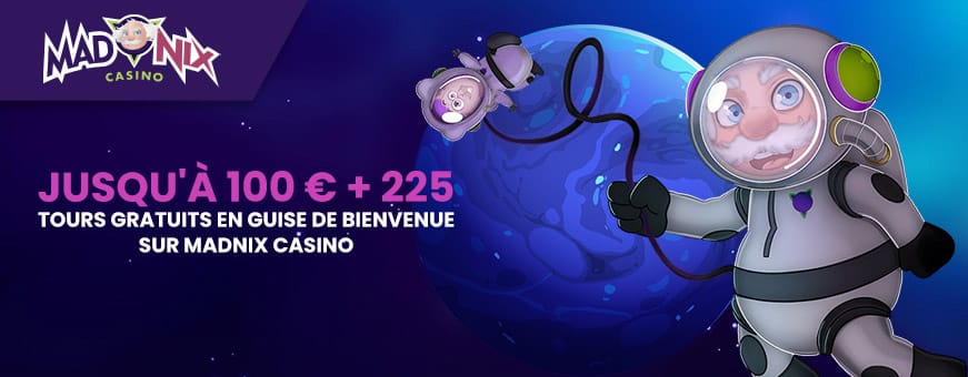 Le bonus de bienvenue de madnix casino