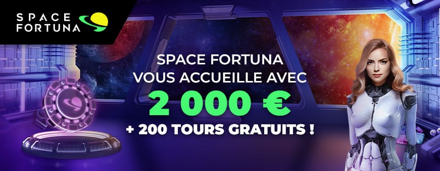 Le pack de bienvenue de space fortuna