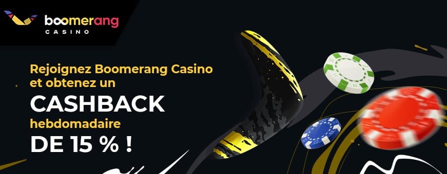 Offre cashback boomerang casino