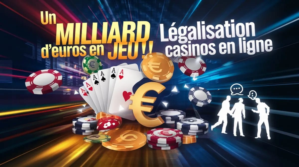 Un milliard euros en jeu legalisation casinos en ligne controverse