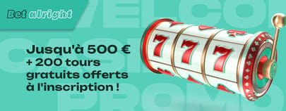 Bonus de bienvenue BetAlright Casino