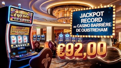 Jackpot de 92 000 € au Casino Barrière Ouistreham